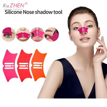 1 шт. Силиконовое средство для макияжа носа, тени для носа, инструмент для макияжа, профессиональная подводка для глаз, трафареты для макияжа, Косметические вспомогательные инструменты для ремонта