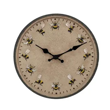 Уличные настенные часы Наружные водонепроницаемые часы С точным отображением времени Водонепроницаемый дизайн Дизайн в пчелиной тематике для сада Патио