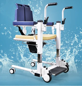 Переносная машина для ухода за парализованными пожилыми людьми, многофункциональное подъемное переносное кресло для домашнего купания, сиденье для унитаза