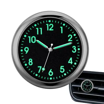 Автомобильные часы для приборной панели, аналоговые автомобильные часы, светящиеся кварцевые часы на приборной панели автомобиля, автомобильные сменные часы, приклеивающиеся часы для автомобиля