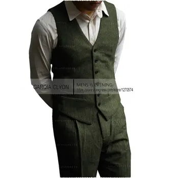 Официальный модный мужской костюм из 2 предметов, жилет и брюки, приталенный костюм, модные смокинги для свадьбы (жилет + брюки)