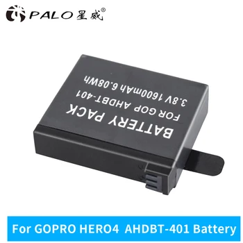 1600 мАч AHDBT-401 Для Gopro Hero 4 перезаряжаемые Батареи Go Pro Hero4 bateria AHDBT 401 Аксессуары для экшн-камеры