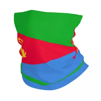 Флаг Эритреи Бандана Шейная Гетра для Лыжного Кемпинга Женщины Мужчины Обернуть Шарф Балаклавой Теплее