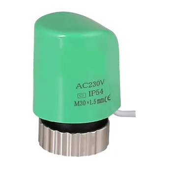 AC230V M30 * 1,5 мм Электрический термопривод для клапана радиатора теплого пола Регулировка расхода воды для теплого пола Энергосбережение