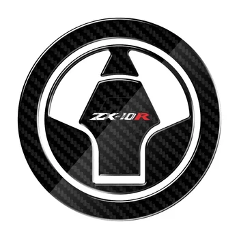 Для Kawasaki Ninja ZX-10R ZX10R 2006-2015 3D Карбоновый Чехол для крышки Топливного бака мотоцикла, Защитные Наклейки
