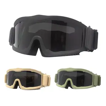 Боевые очки, ветрозащитные пылезащитные противотуманные очки, рабочие очки, защитные очки для снегоходов, мотоциклов для страйкбола