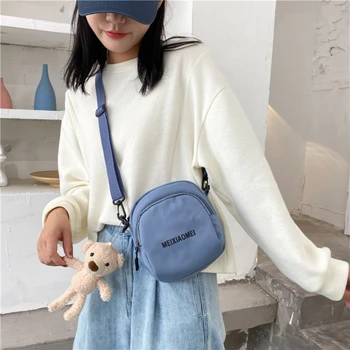 Новая корейская версия Instagram Студенческая сумка через плечо для девочек, маленькая свежая сумка через плечо, Тренд