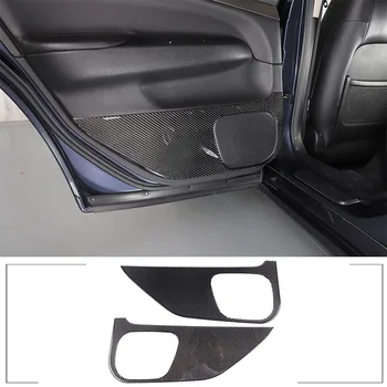 Для Infiniti серии G 2007-2013 Декоративная наклейка на противоударную панель задней двери автомобиля Из мягкого углеродного волокна, Аксессуары для интерьера