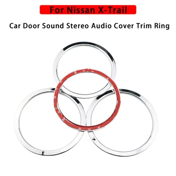 4шт Звук Двери Автомобиля Стерео Аудио Крышка Накладное Кольцо Для Nissan X-Trail Xtrail Rogue T32 2014-2020 ABS Твитер Крышка Динамика