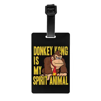 Багажные Бирки Donkey Kong Is My Spirit Animal для Чемоданов Видеоигра Privacy Cover ID Label
