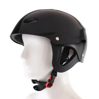 Защитный шлем с 11 дыхательными отверстиями для водных видов спорта, Каяк, каноэ, гребля для серфинга, доска для серфинга - Черный