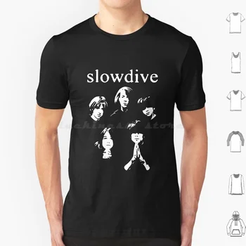 Плакат английской рок-группы Slowdive, Футболка из хлопка, мужская и женская, с принтом своими руками, Музыка английской группы Slowdive, Вокал и гитара