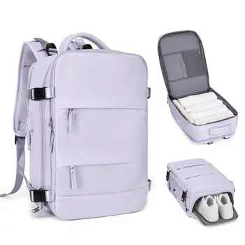 Рюкзак для путешествий для женщин, одобренный авиакомпанией Рюкзак для ручной клади, одобренный для полетов Водонепроницаемый спортивный рюкзак для багажа, повседневный рюкзак