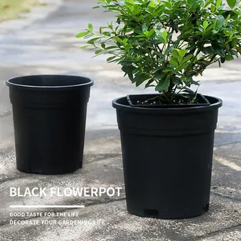 5x Черный Тазик на черный галлон Прочный и устойчивый к коррозии Различные варианты использования Горшок для садоводства в помещении