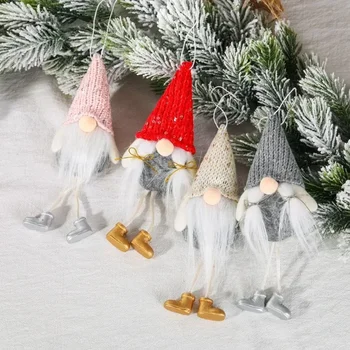 Новые Рождественские Украшения Блесток Безликая Кукла Нога Кулон Творческий Лесной Старик Кукла Кулон