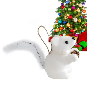 Беличьи украшения для имитации Рождественской елки Беличьи Елочные украшения Сосновая шишка Креативное украшение Декор окон