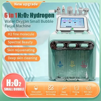 H202 Hydra Small Bubble 7 в 1 для гидро-микродермабразии Aqua Peel Beauty Facial Machine со светодиодной маской