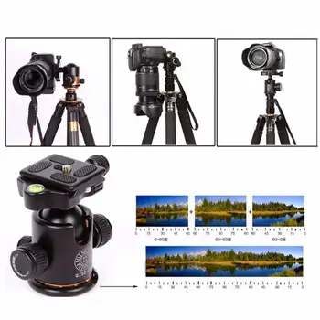 1 Шт Зеркальная Камера С Панорамной Сферической Головкой Для Трековой Фотосъемки Точная Настройка Панорамирования Камеры Аксессуары Для Камеры 360 Точный Наклон Degr S2I6