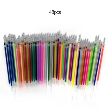 Цветная гелевая ручка 1,0 мм с флуоресцентными заправками, цветной картридж, флэш-ручка, ручки для рисования граффити гладкими чернилами, канцелярские принадлежности для студентов