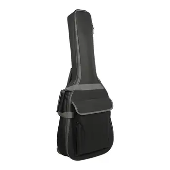 38-дюймовая сумка для фолк-гитары, регулируемый плечевой ремень, мягкий хлопковый чехол, водонепроницаемый рюкзак для частей акустической гитары