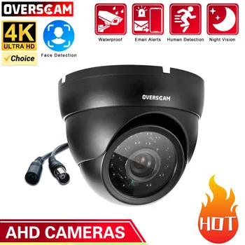 Smar 4K AHD Камера 8MP 5MP Внутренняя Домашняя Камера Безопасности С Распознаванием Лица Купольная ИК-Светодиодная Камера Ночного Видения Дневного и Ночного Наблюдения BNC