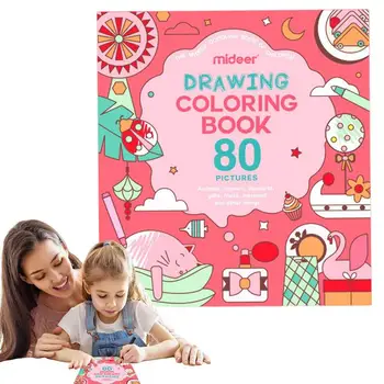 Книжка-раскраска из акварельной бумаги, развивающие игрушки для раннего обучения, Практика рисования пищевыми чернилами, подарок для детей