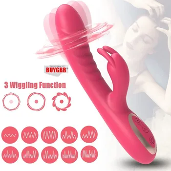 Купите вибратор BR for Rabbit для женщин, мощный стимулятор точки G, женского клитора, перезаряжаемую вибрирующую бесшумную секс-игрушку