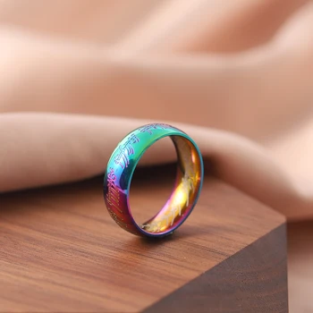 Набор колец из нержавеющей стали, мужское и женское кольцо, Простое кольцо, позолоченное, посеребренное кольцо