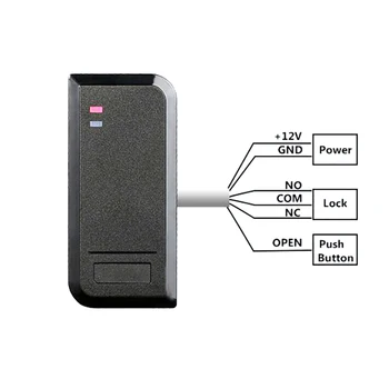 Водонепроницаемая Автономная Rfid-система контроля доступа к двери 125 кГц 13,56 МГц WG 26-37 выход и ввод 1000 пользователей с картой управления