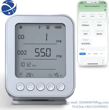Yun YiCamping Outdoor portable Tuya app измеритель давления воздуха co co2 влажности температуры детектор угарного газа