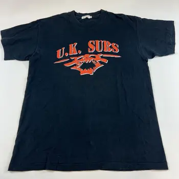 Винтажная рубашка 1992 UK Subs с длинными рукавами на 15-ю годовщину Европейского тура XL