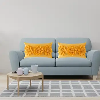 Наволочка для подушки удобная сенсорная наволочка для дивана в гостиной цветочная наволочка для подушки
