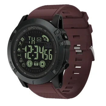 SPOVAN Бренд PR1 Bluetooth Смарт-Часы Для Мужчин Модные Спортивные Часы Цифровые Часы 50 м Водонепроницаемые Смарт-Часы Relojes