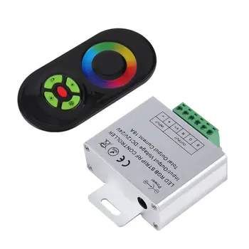 2018 НОВЫЙ Сенсорный контроллер RGB DC12V 24V Беспроводной светодиодный контроллер RF Сенсорная панель, светодиодный Диммер, пульт дистанционного управления RGB