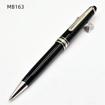 Шариковые ручки MOM Msk 163 МБ Классические Черные смоляные Роскошные канцелярские принадлежности для письма чернилами-роллерами с серийным номером
