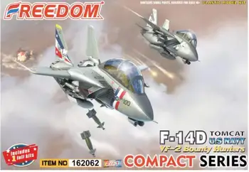 Компактная серия Freedom 162062: Набор пластиковых моделей F-14D Tomcat VF-2 Bounty Hunturs