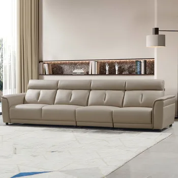 Кожаный диван с электроприводом, Модульный офисный диван с электроприводом, диван Relax Sillones De Relax Мебель для гостиной