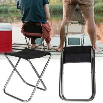Портативный складной стул для пикника и кемпинга из алюминиевого сплава, мини-Складное кресло для рыбалки, Сверхлегкая мебель, складывающаяся