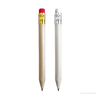 M17F 50 Штук, Маленькие карандаши для гольфа с резинками, Половинки Карандашей, Мини-Карандаши, Карманные карандаши для мини-гольфа, для письма, рисования, Свадьбы