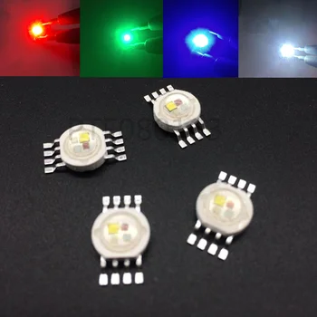 20ШТ RGBW (RGB + W) 4*3 Вт 12 Вт Светодиодные Лампы Излучающие Диоды Для Сценического Освещения Высокой Мощности LED 45mil Epistar LED Chip