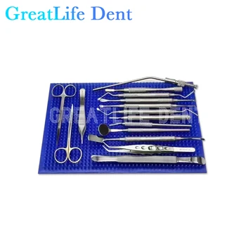 Набор для стоматологической хирургии GreatLife, высококачественный базовый набор инструментов, набор для имплантации зубов, набор для стоматологической хирургии полости рта